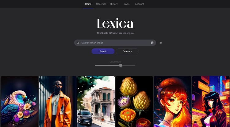 Lexica.art нейросеть создающая изображения по слова